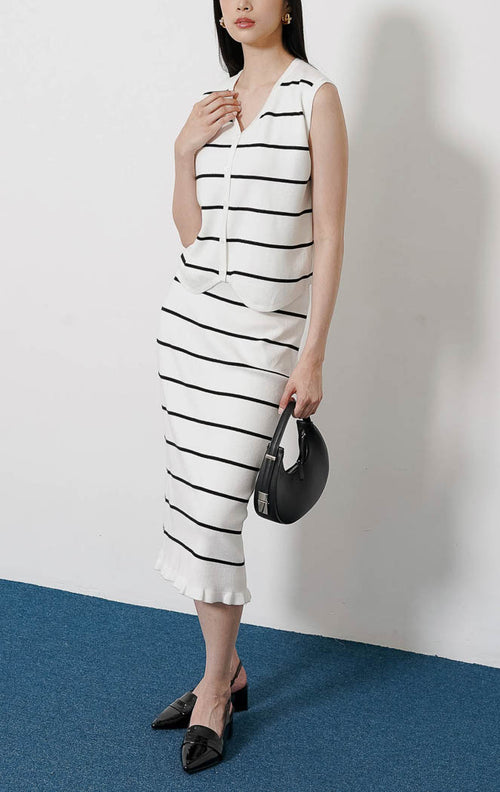 Katie Knit Set White