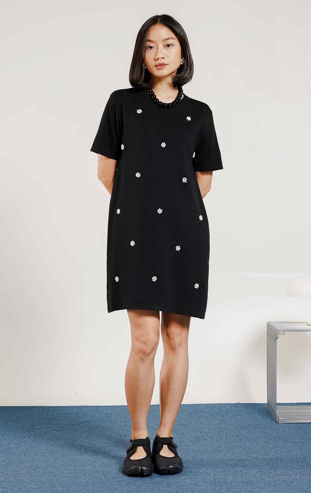 Cammelia Knit Dress Black
