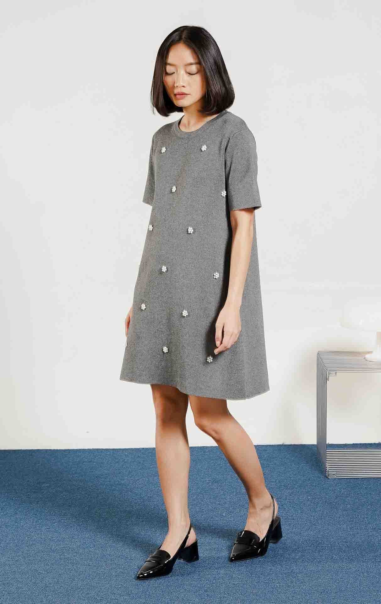 Cammelia Knit Dress Grey