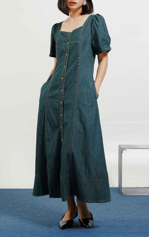 Alivia Dress Denim