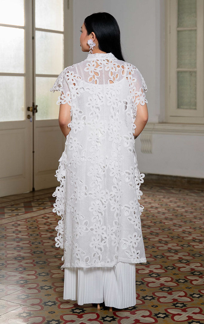 EID Halima Dress White