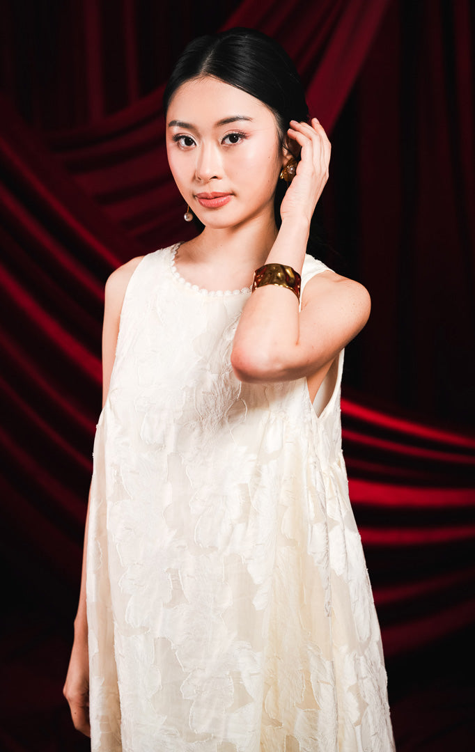 CNY Sakura Dress Ivory