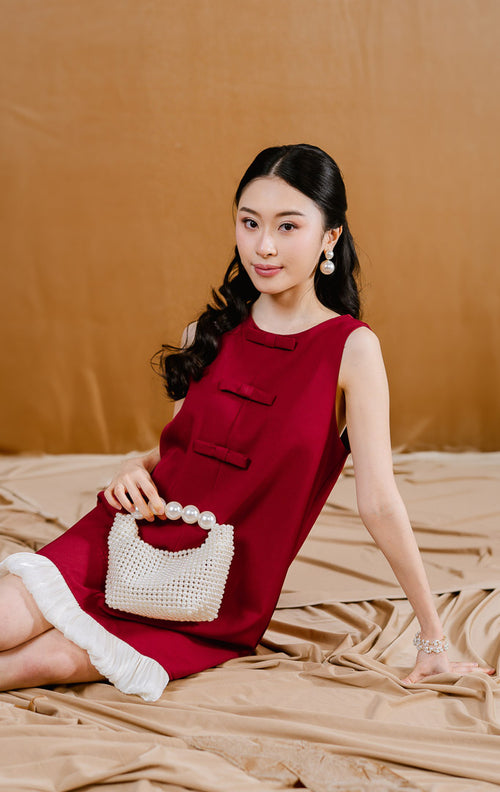 CNY Begonia Dress Red