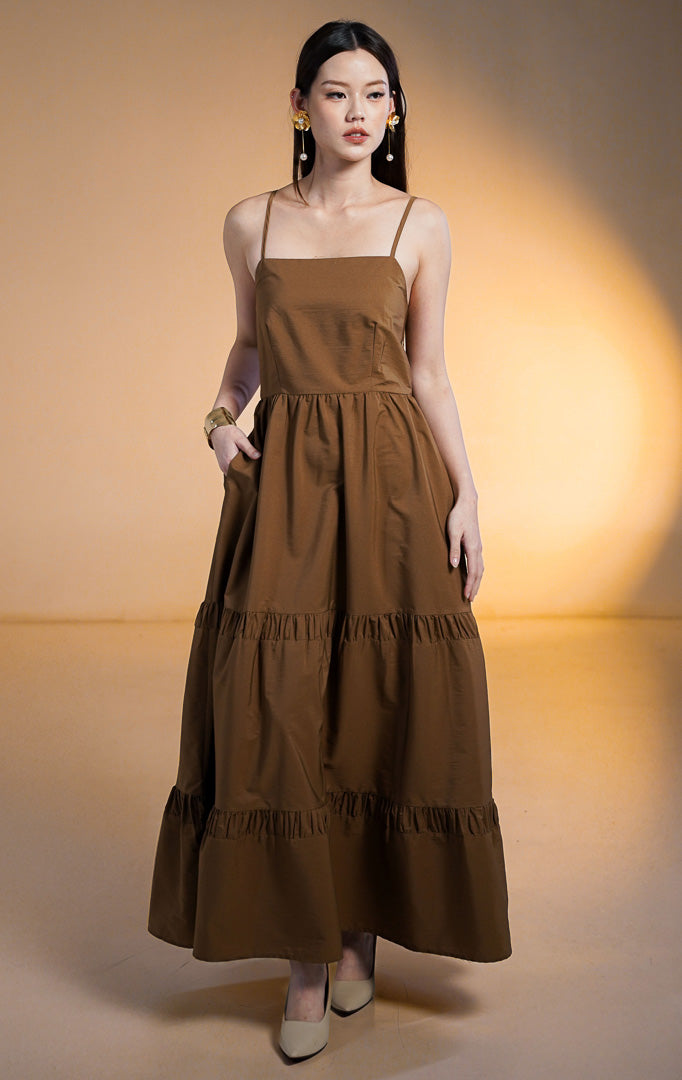 Andromeda Dress Dark Brown