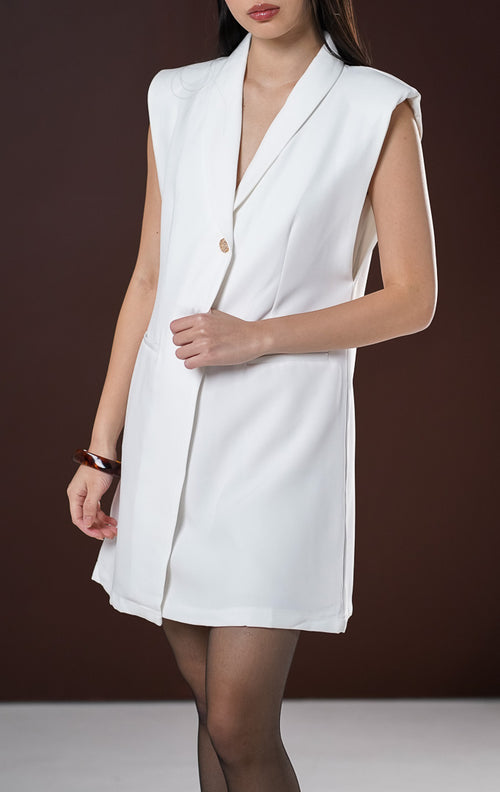Jeane Dress White