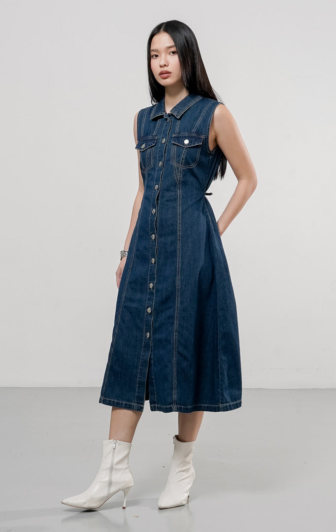 Vivienne Dress Dark Denim