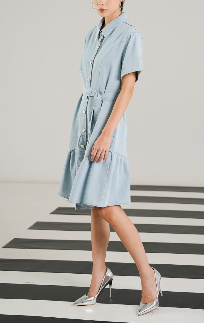 Eunae Dress Light Denim