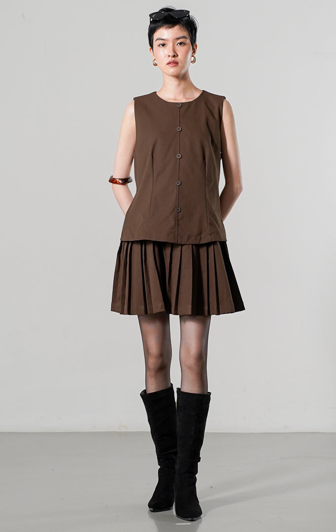 Cayden Dress Dark Brown