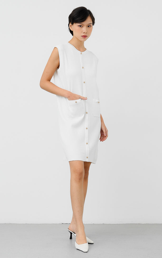 Luvenia Dress White