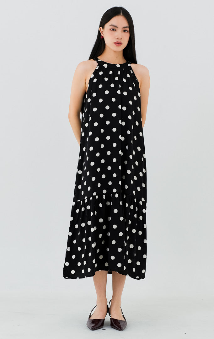 Domino Dress Black