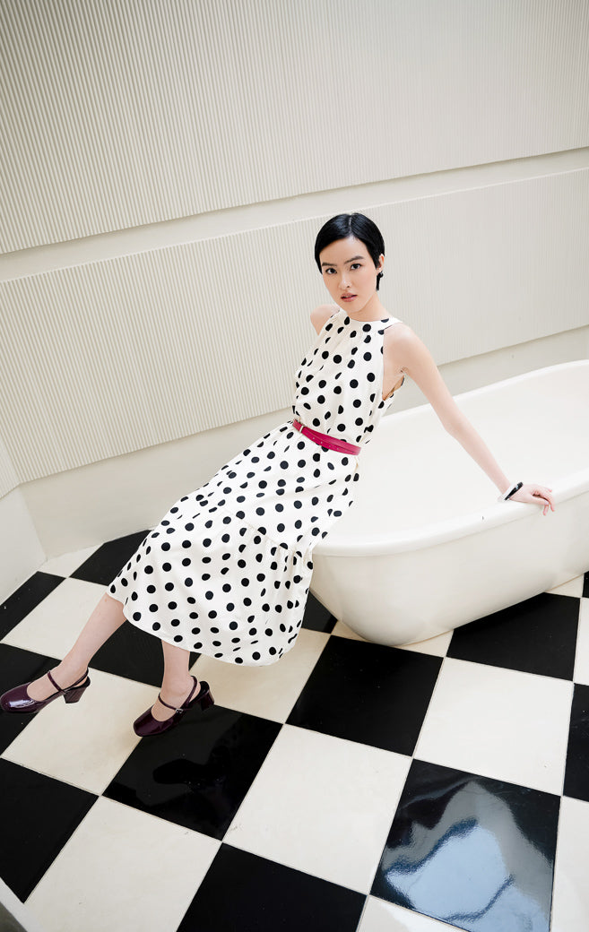 Domino Dress Ivory