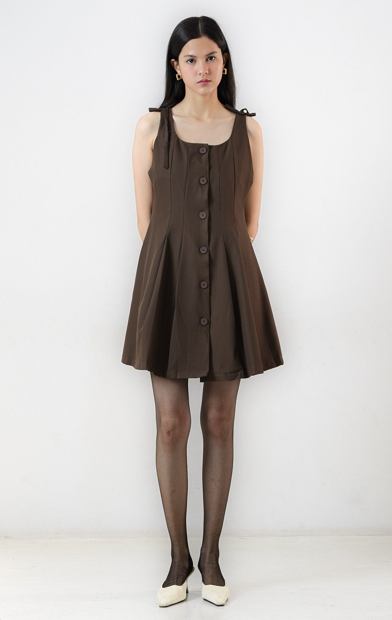 Joanne Dress Dark Brown