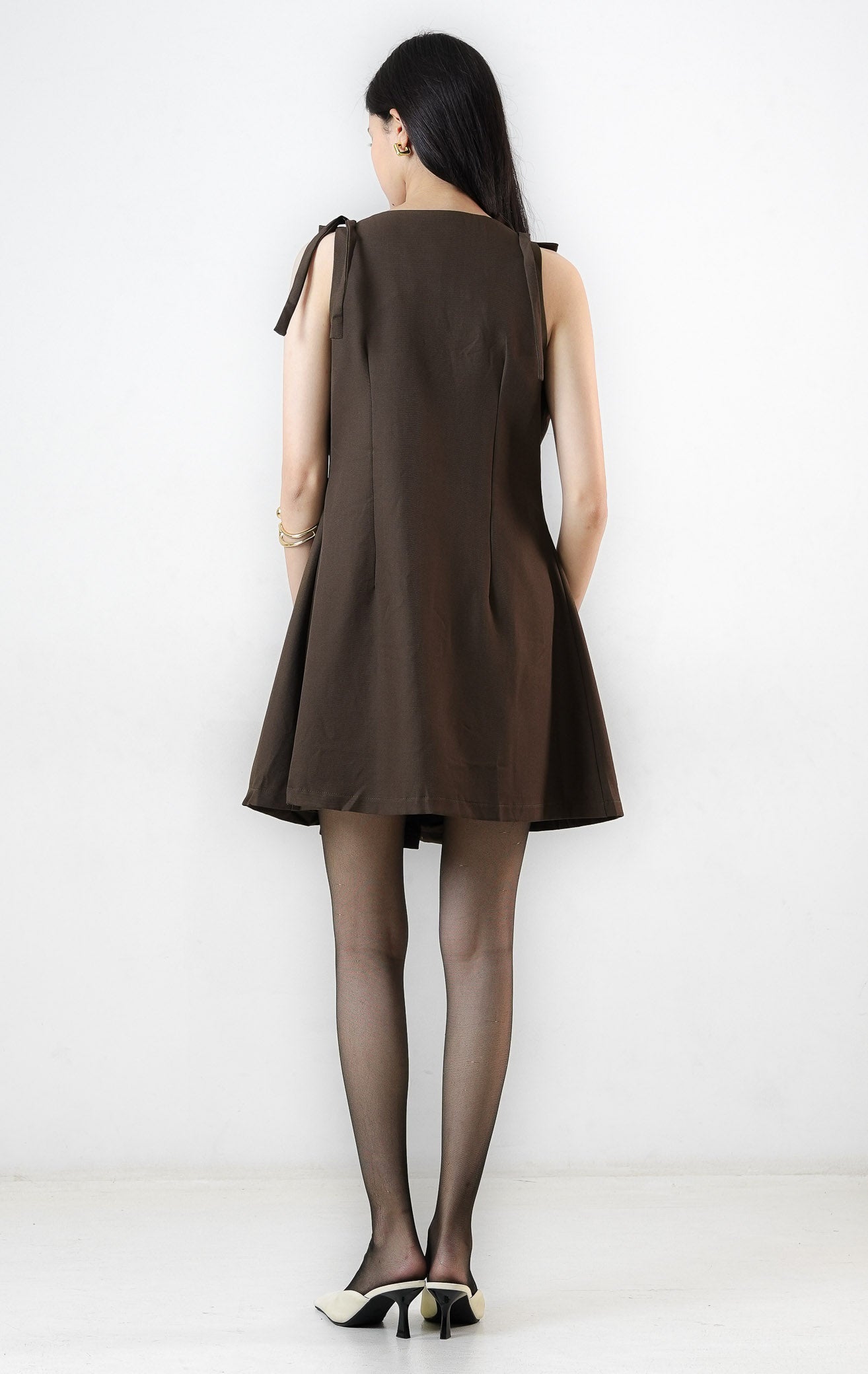 Joanne Dress Dark Brown