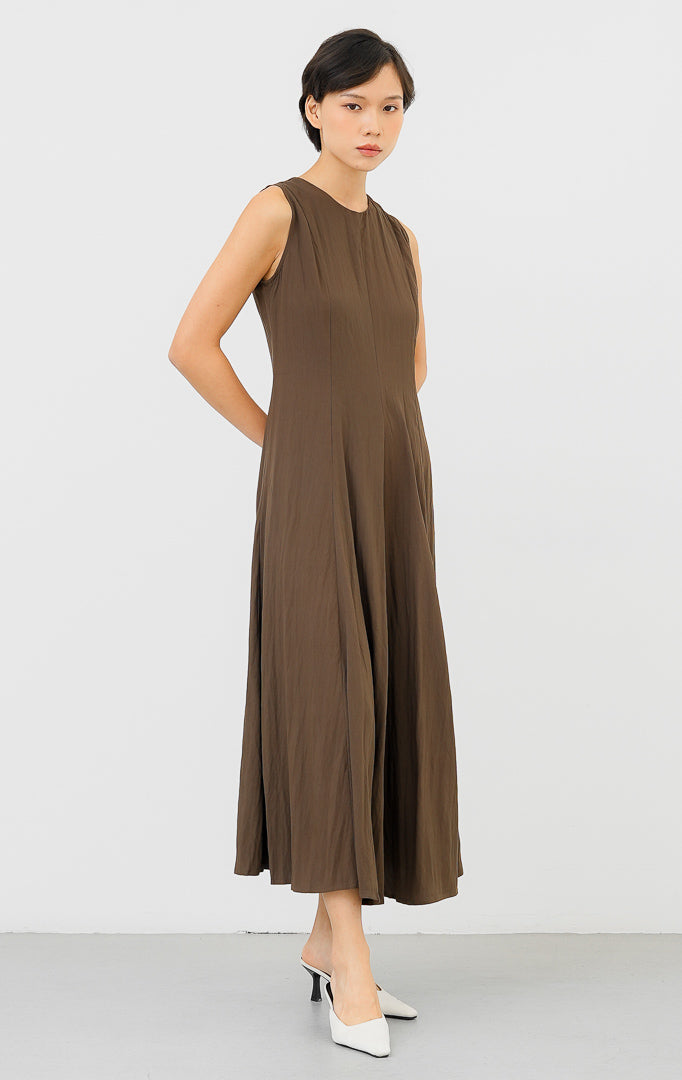 Callan Dress Dark Brown