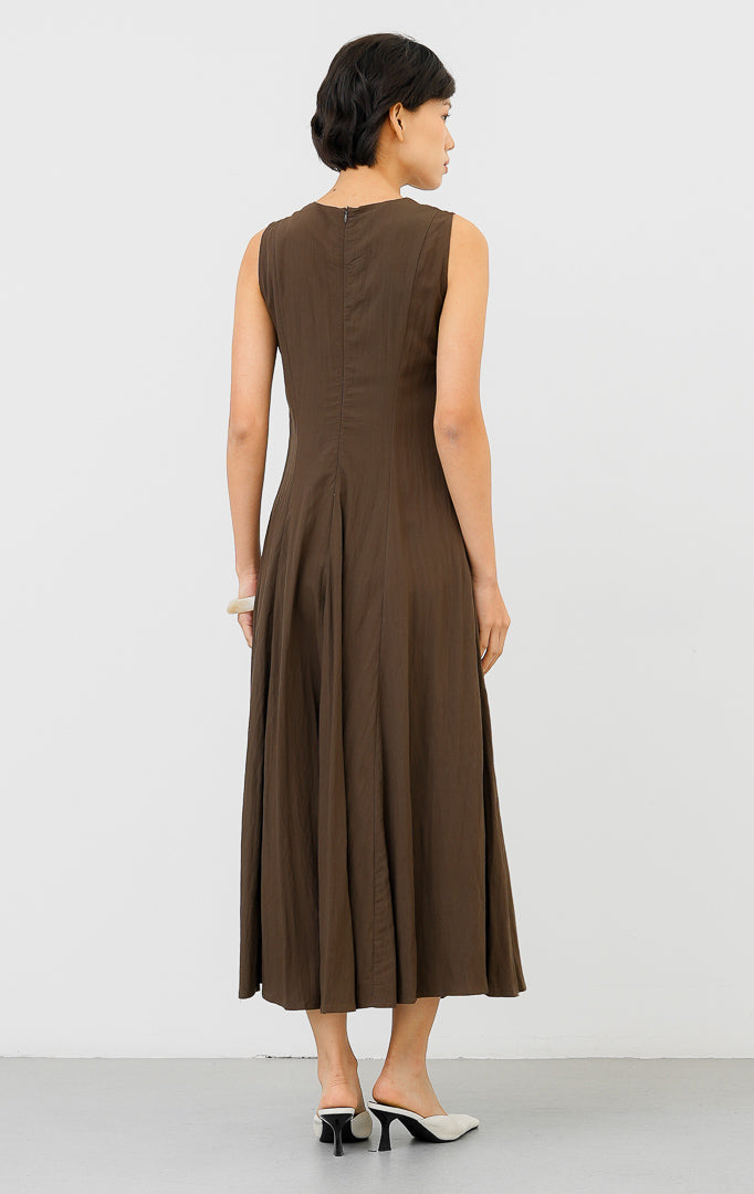 Callan Dress Dark Brown
