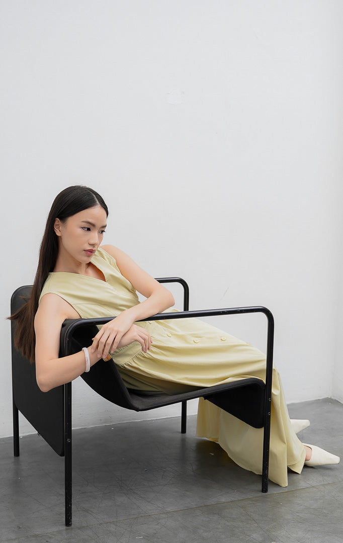 Monrow Dress Butter Yellow