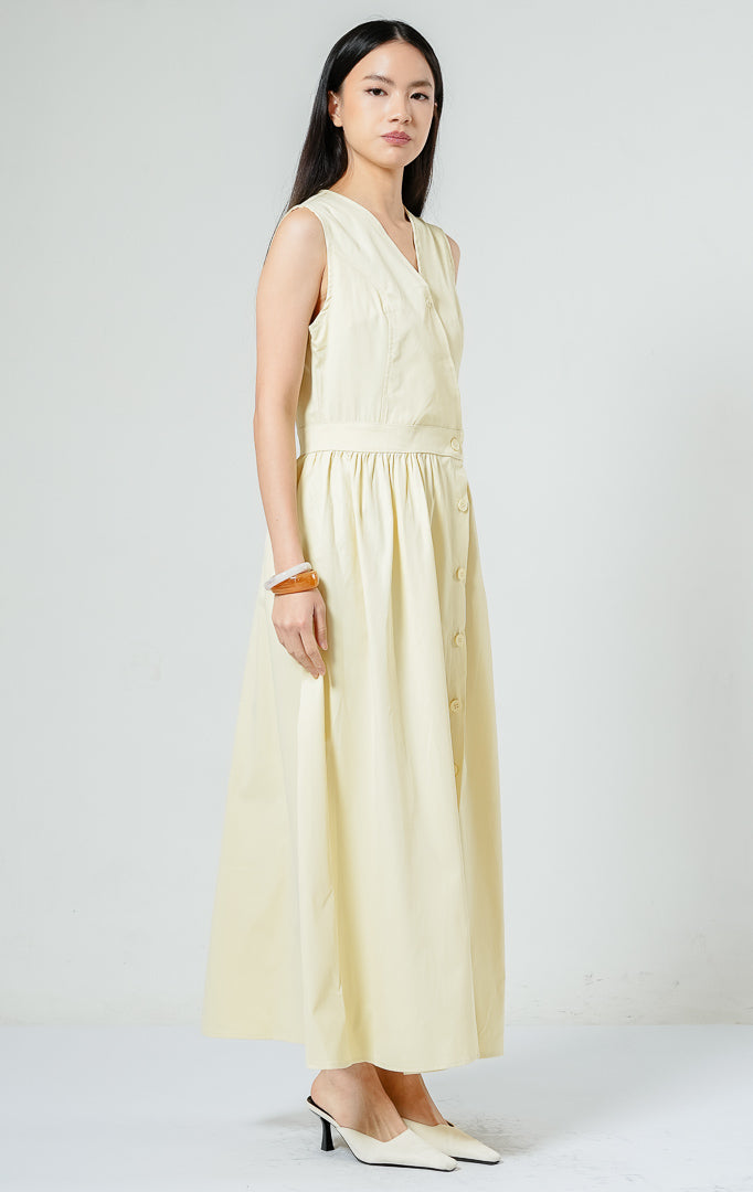 Monrow Dress Butter Yellow