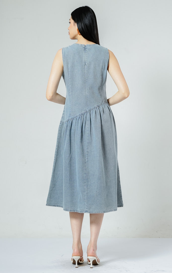 Elodie Dress Light Denim