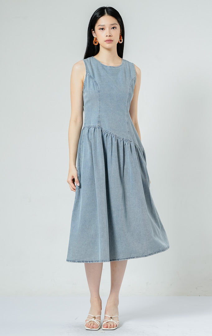 Elodie Dress Light Denim