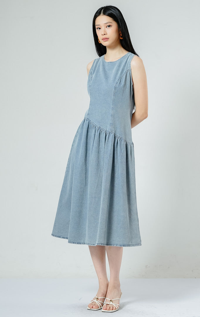 Elodie Dress Light Denim