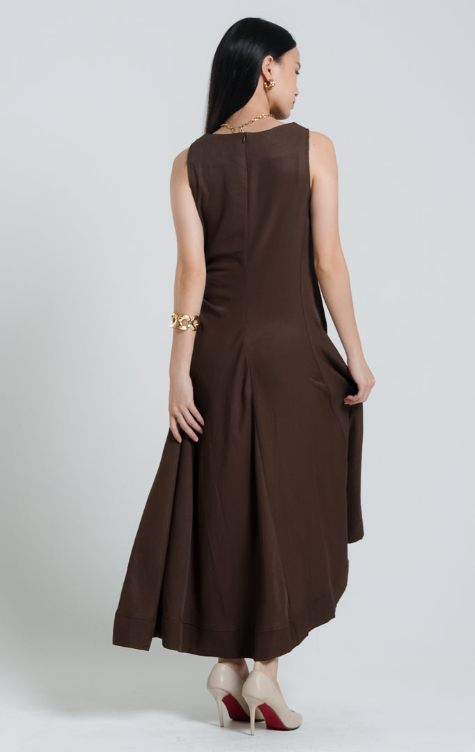 Livie Dress Dark Brown