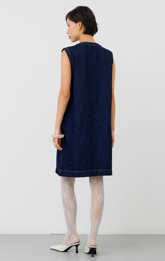 Winnie Dress Dark Denim