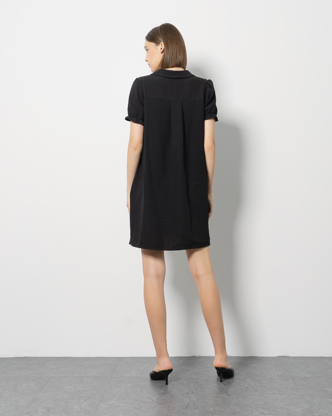 Eleni Black Collar Dress – 786306