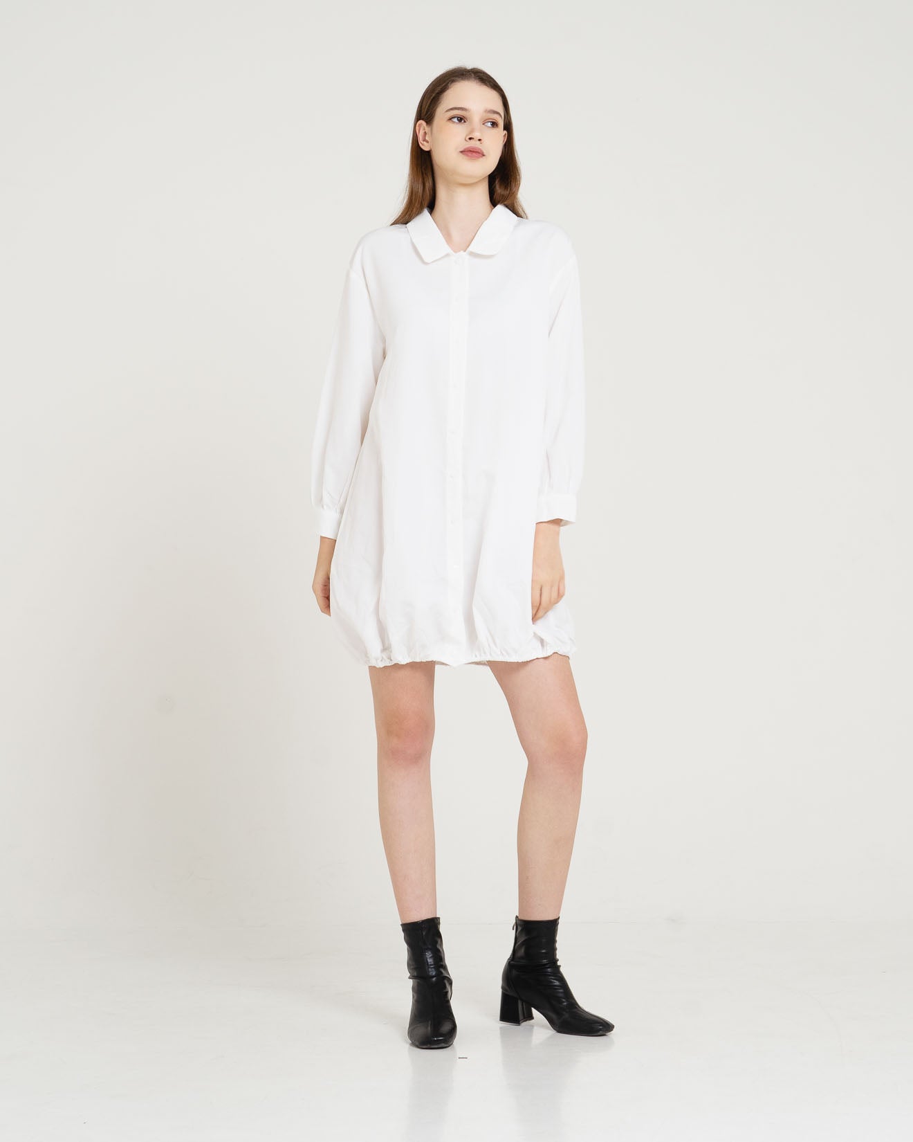 Gleen Oversized Shirt White Dress – 786924