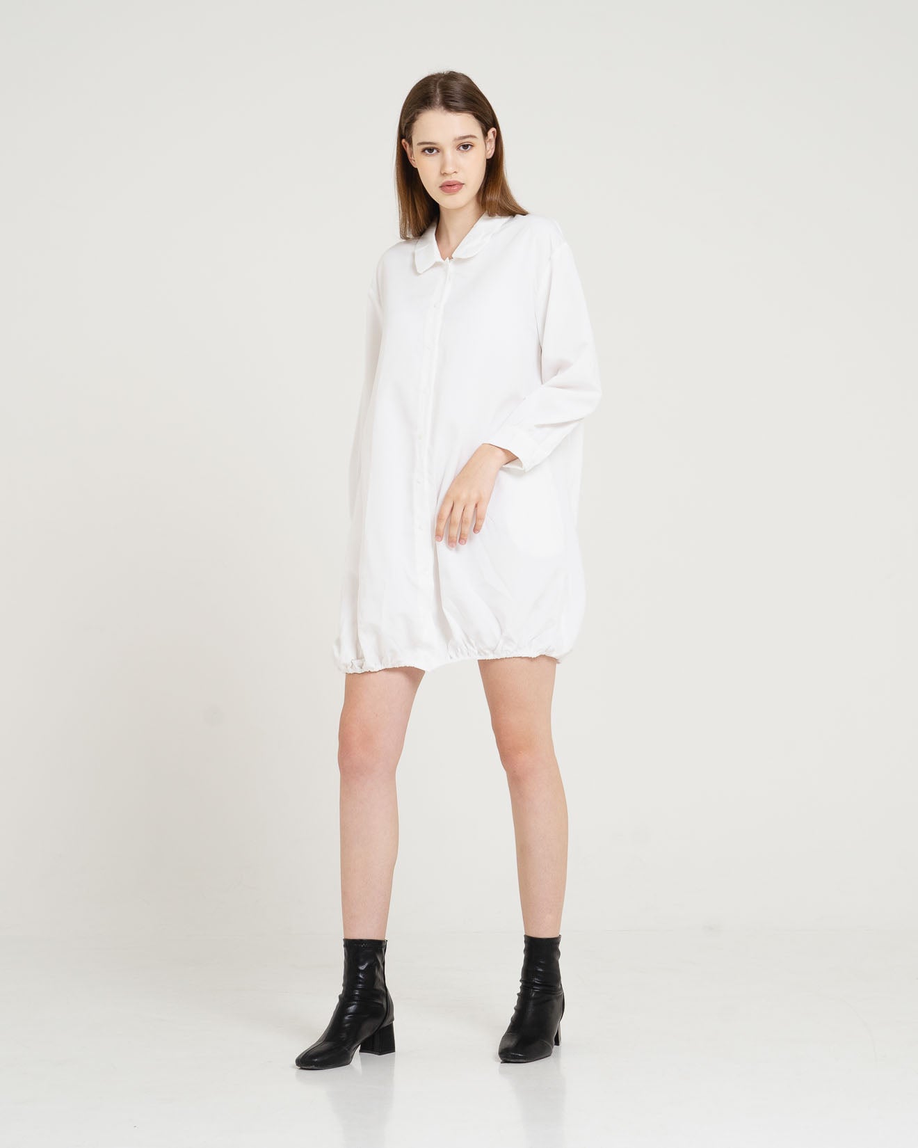 Gleen Oversized Shirt White Dress – 786924