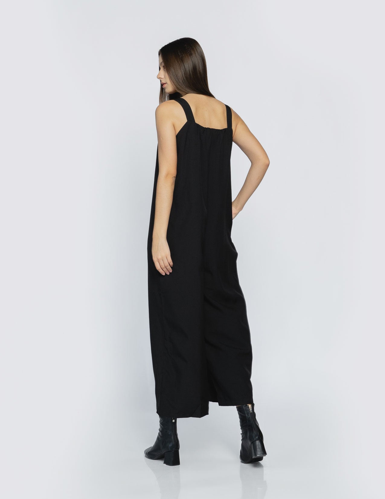 Sabine Wide Leg Black Jumpsuit - 787922