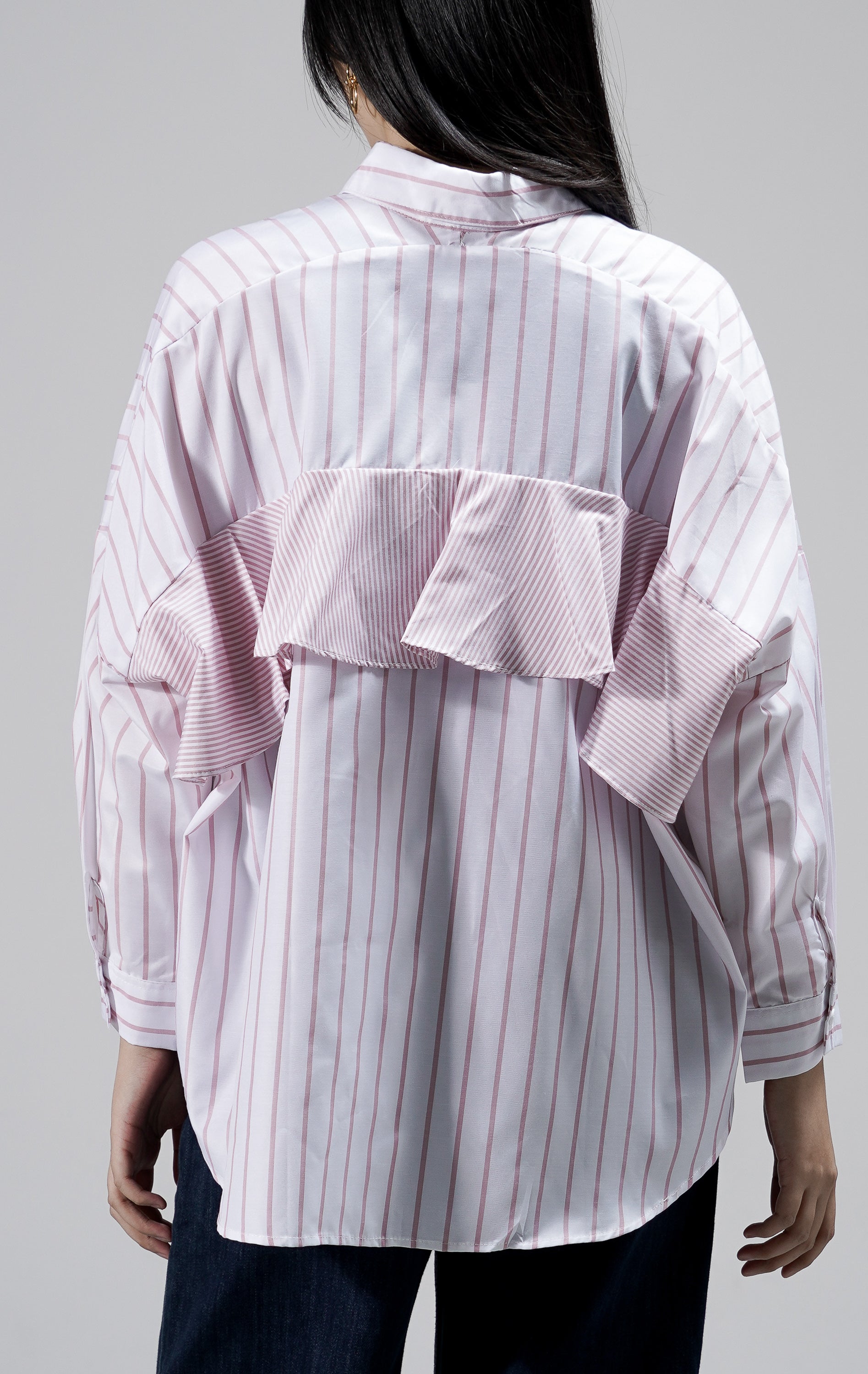 Dayle Big Stripe Top Pink