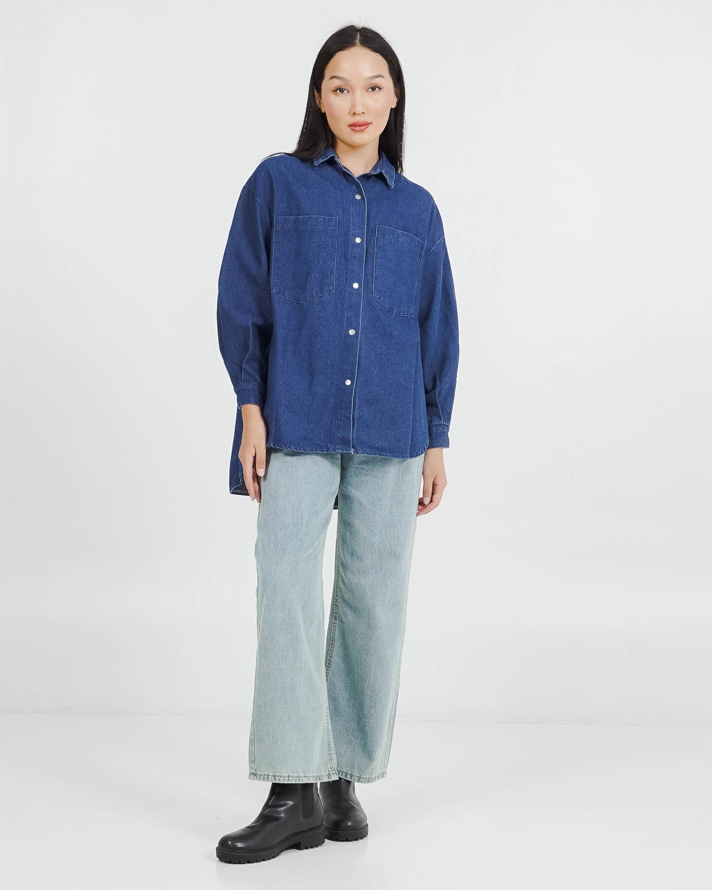 Okinawa Top Denim Blue