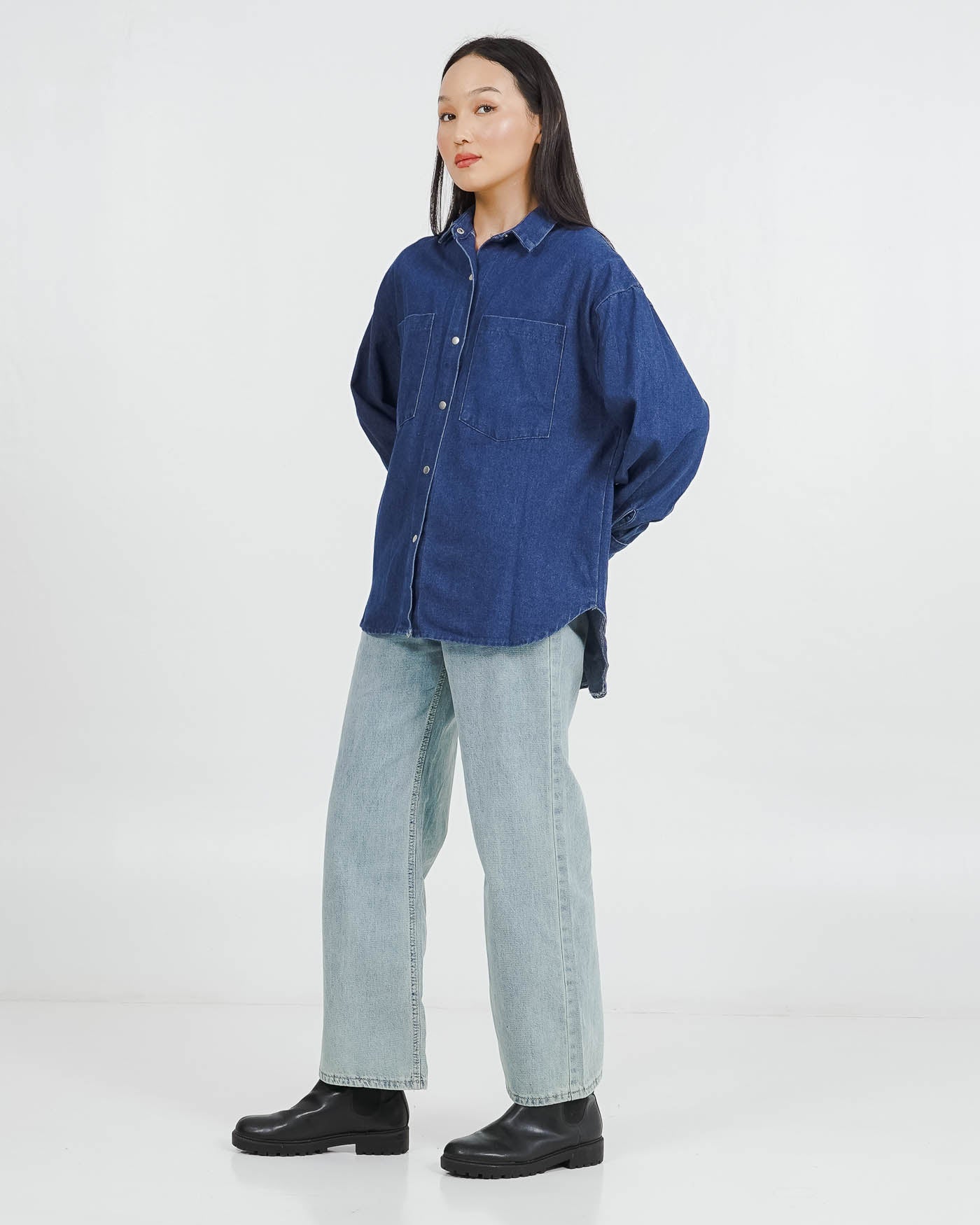 Okinawa Top Denim Blue