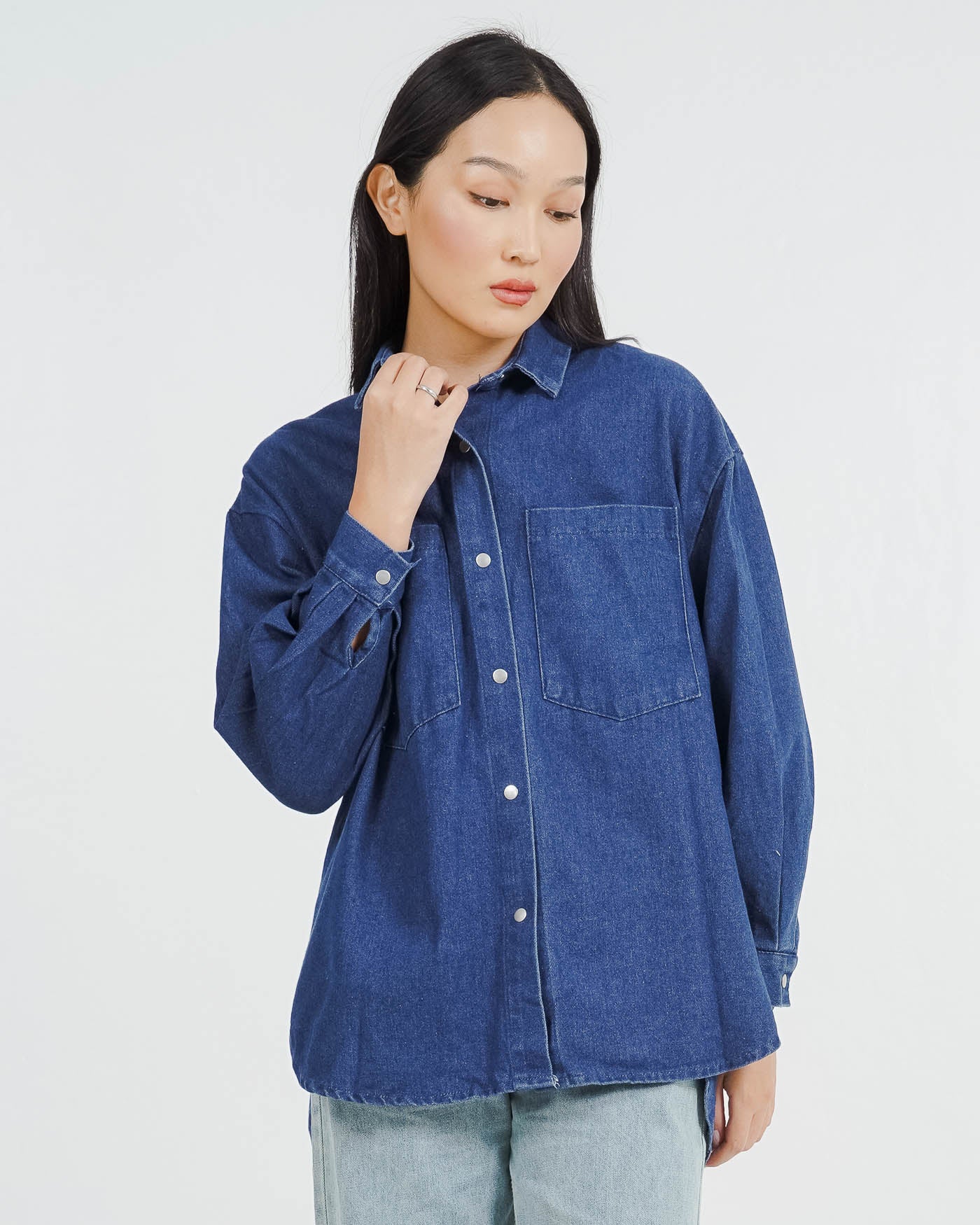 Okinawa Top Denim Blue