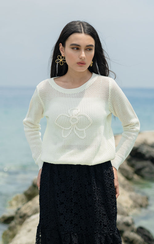 Cattleya Sweater White