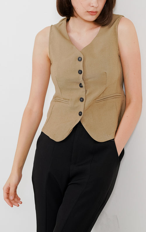 Aulie Vest Brown