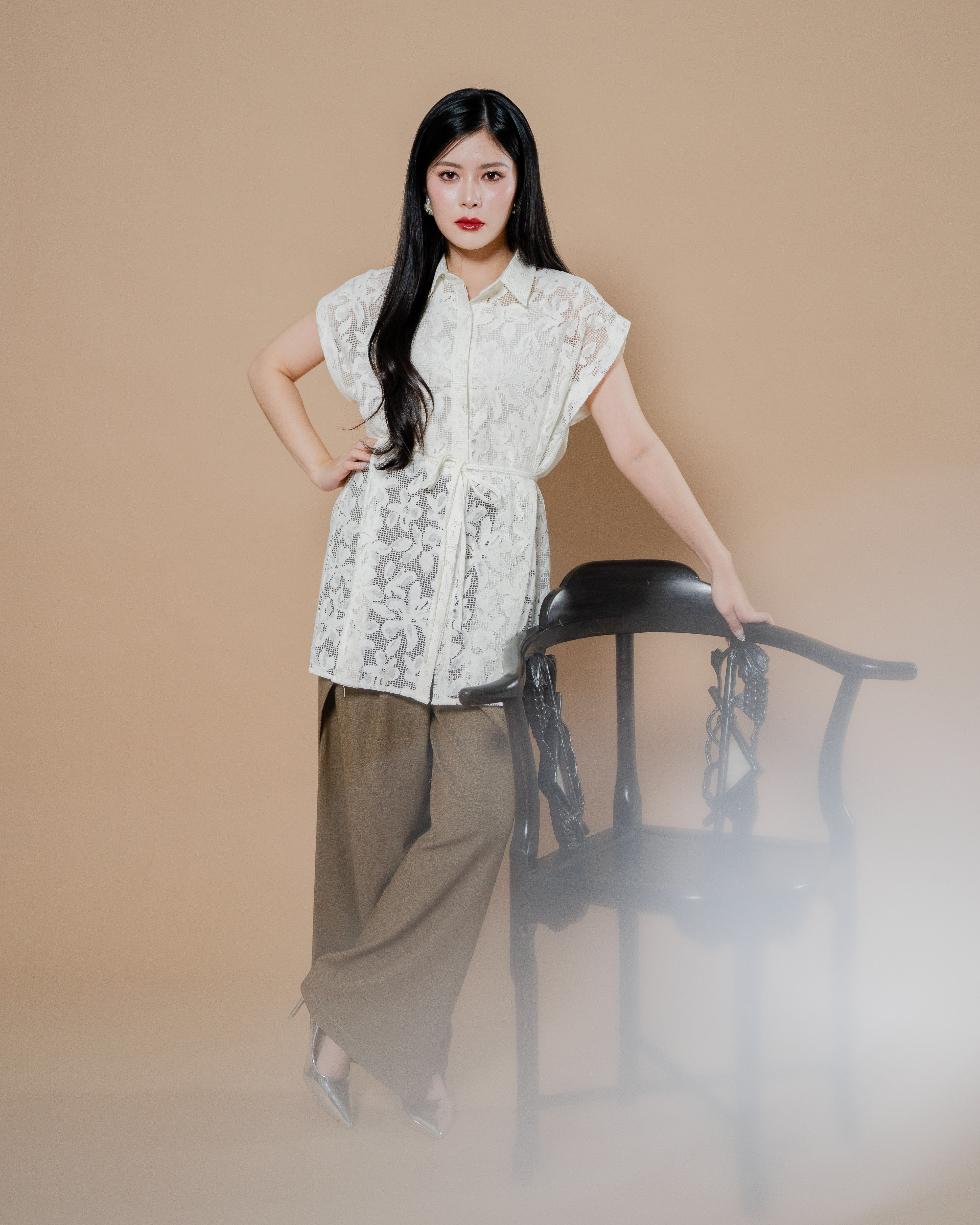 CNY Year Of Blossoms Top White