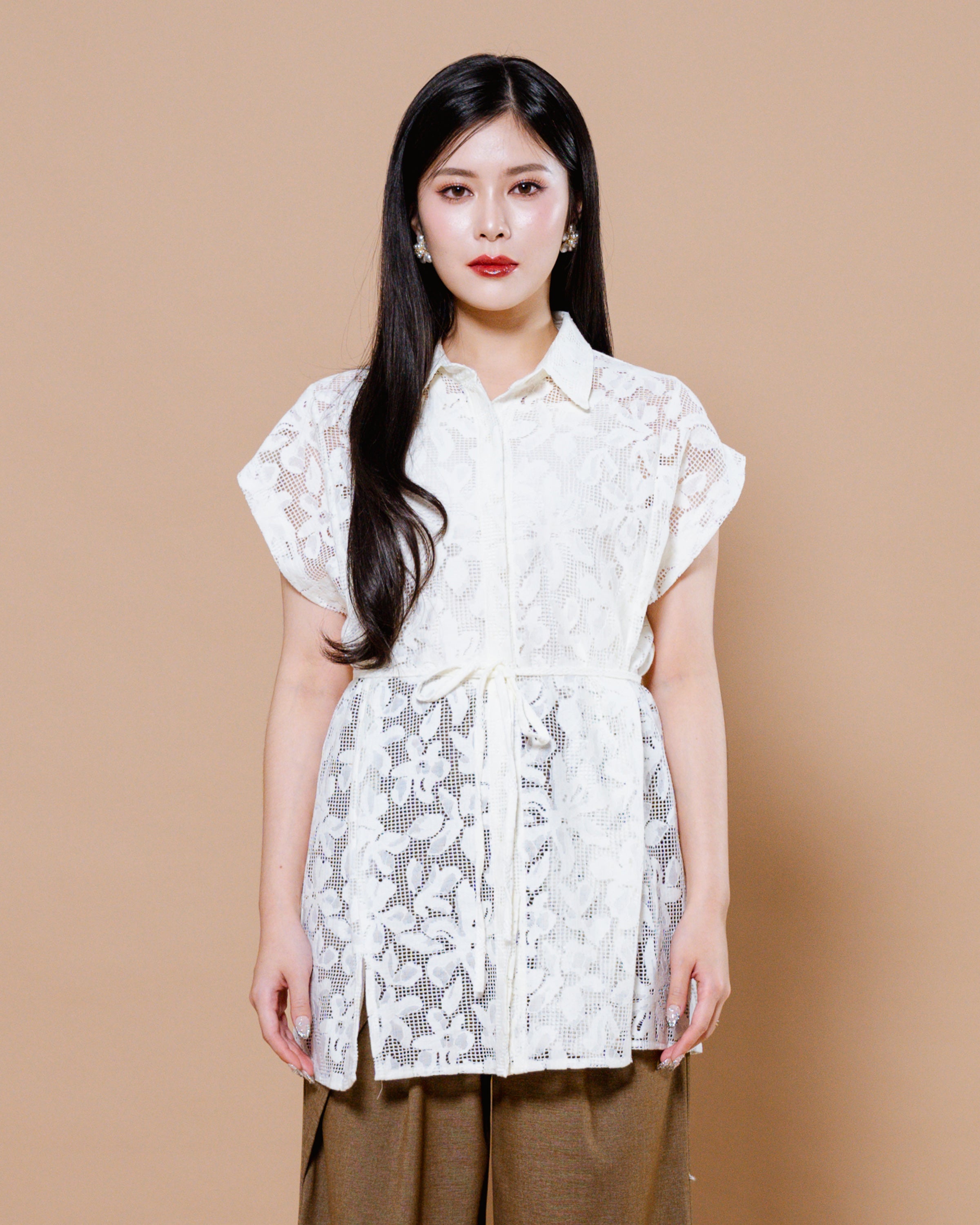 CNY Year Of Blossoms Top White