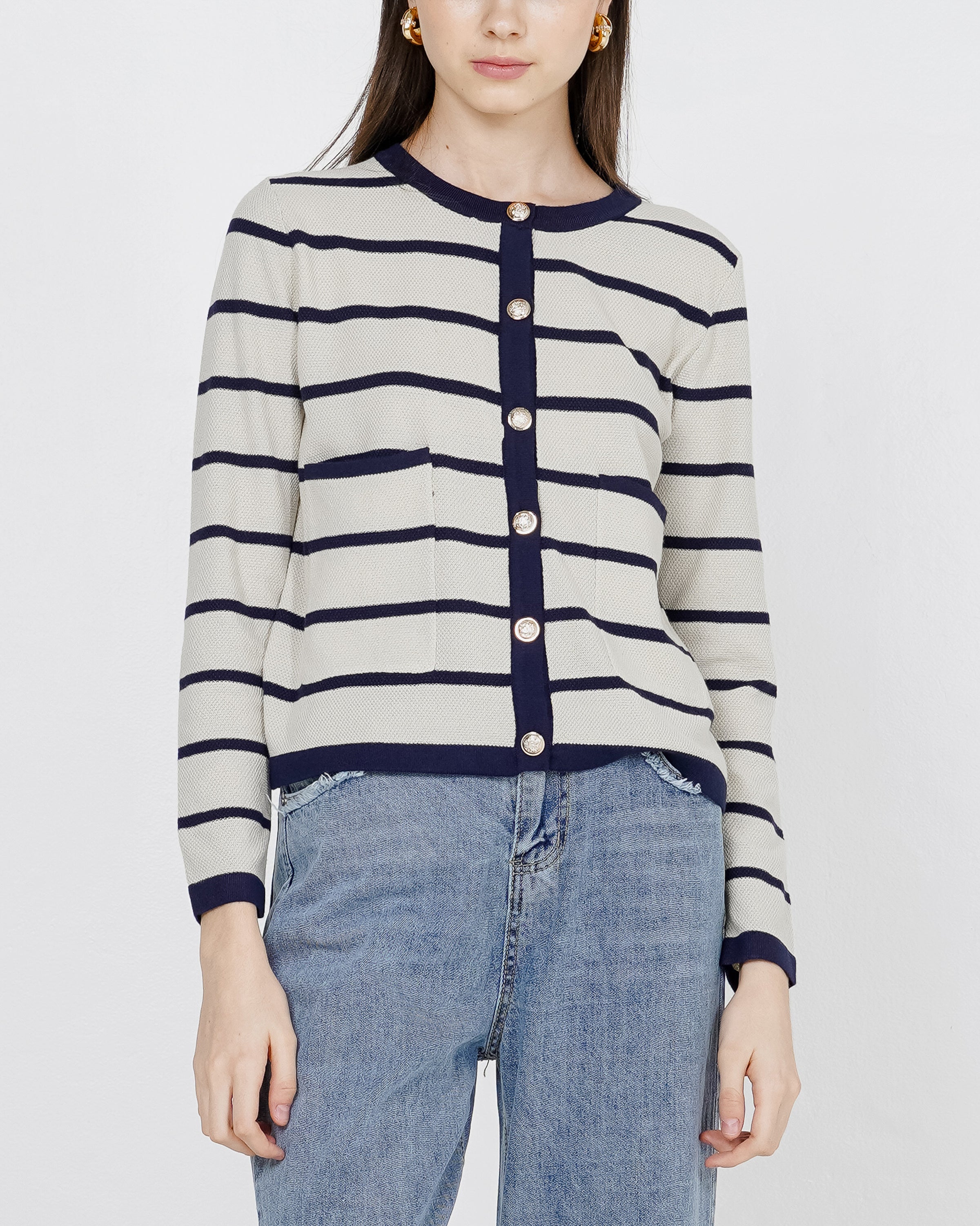 Nikita Top Ivory Striped