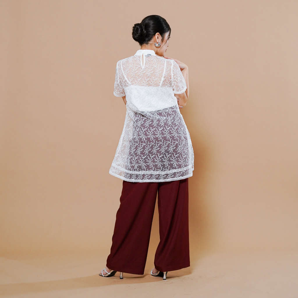 CNY Lunar Bloom Top White