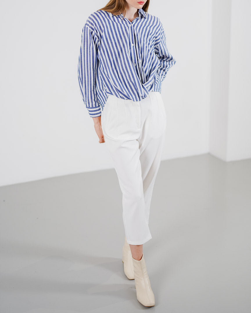 Silvana Striped Shirt Blue