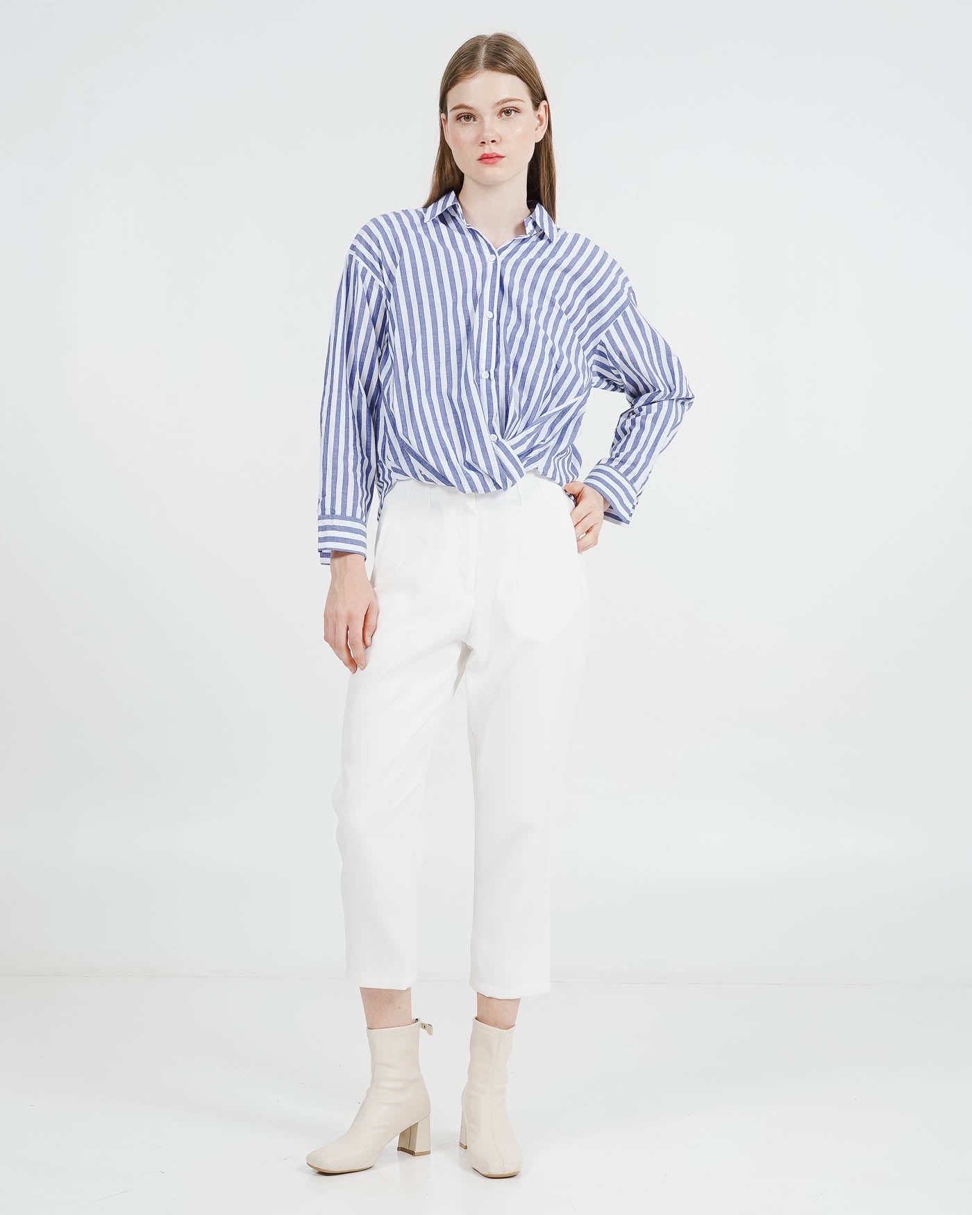 Silvana Striped Shirt Blue