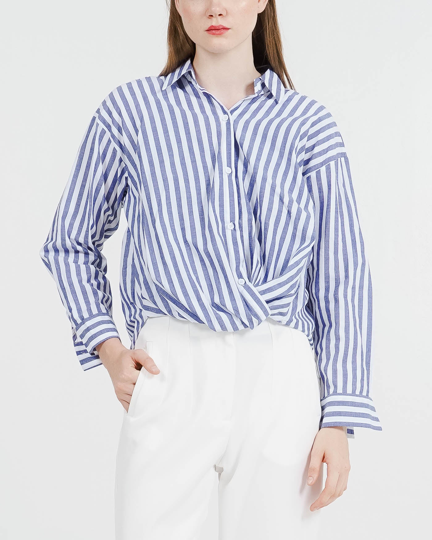 Silvana Striped Shirt Blue