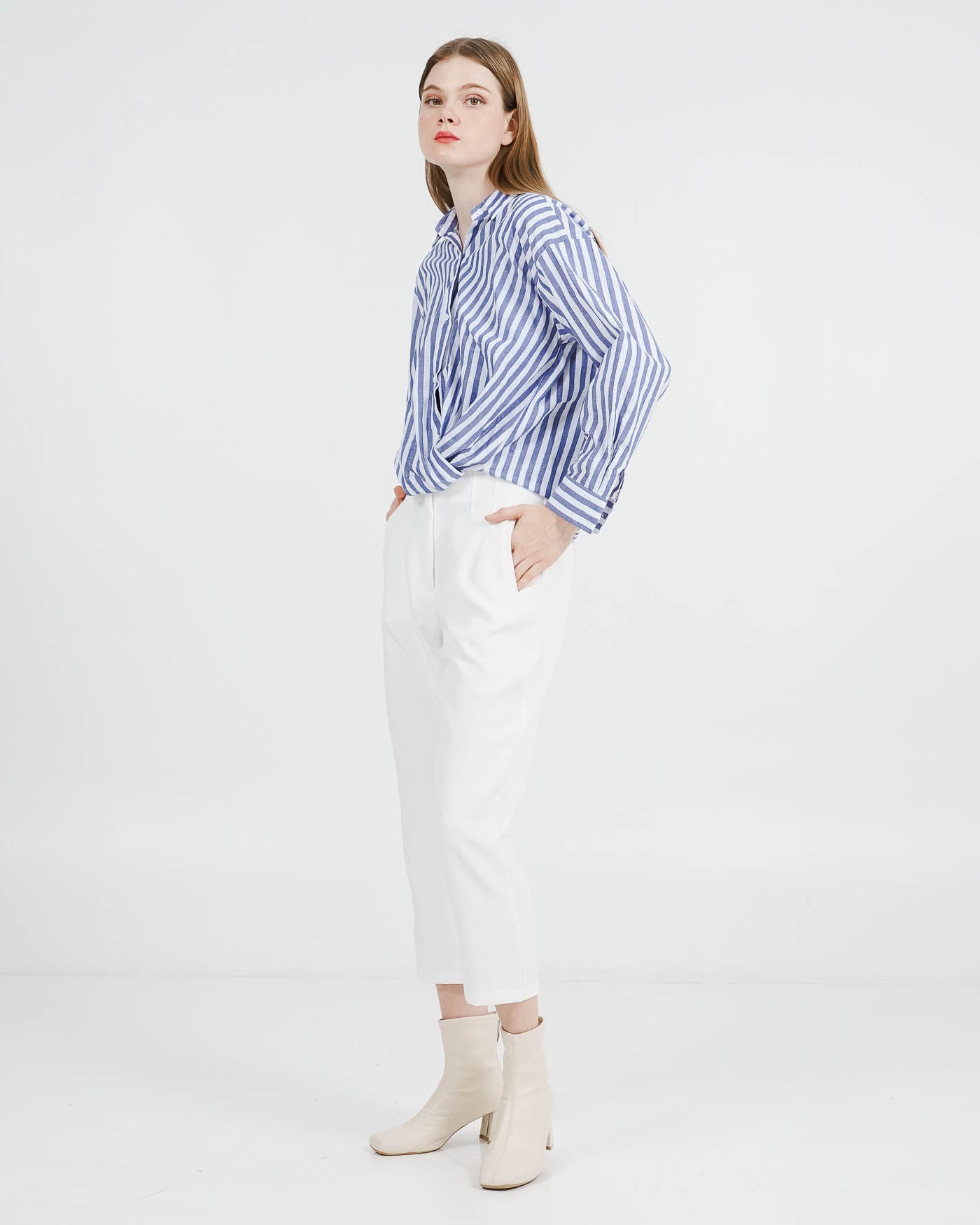 Silvana Striped Shirt Blue