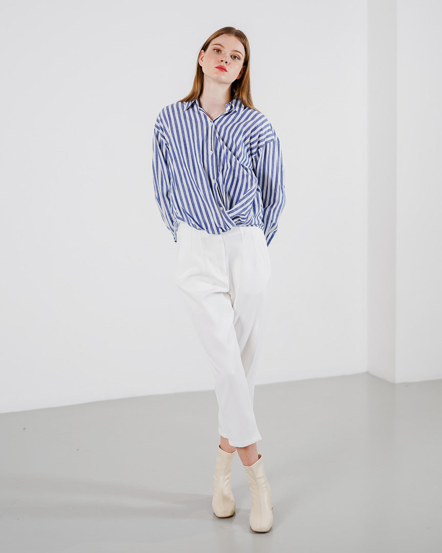 Silvana Striped Shirt Blue