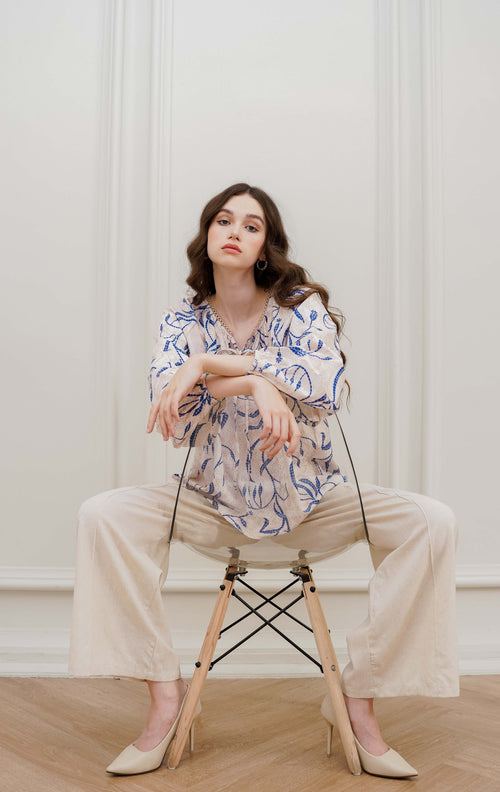 Araceline Top Blue