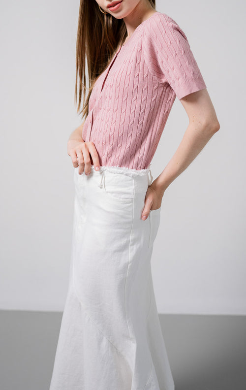 Juventia Knit Pink Top – Atasan Rajut Wanita