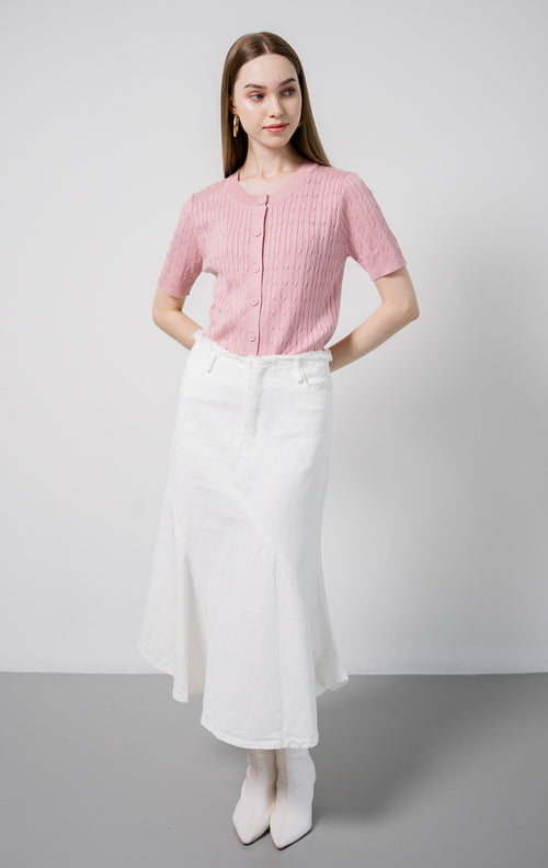 Juventia Knit Pink Top – Atasan Rajut Wanita