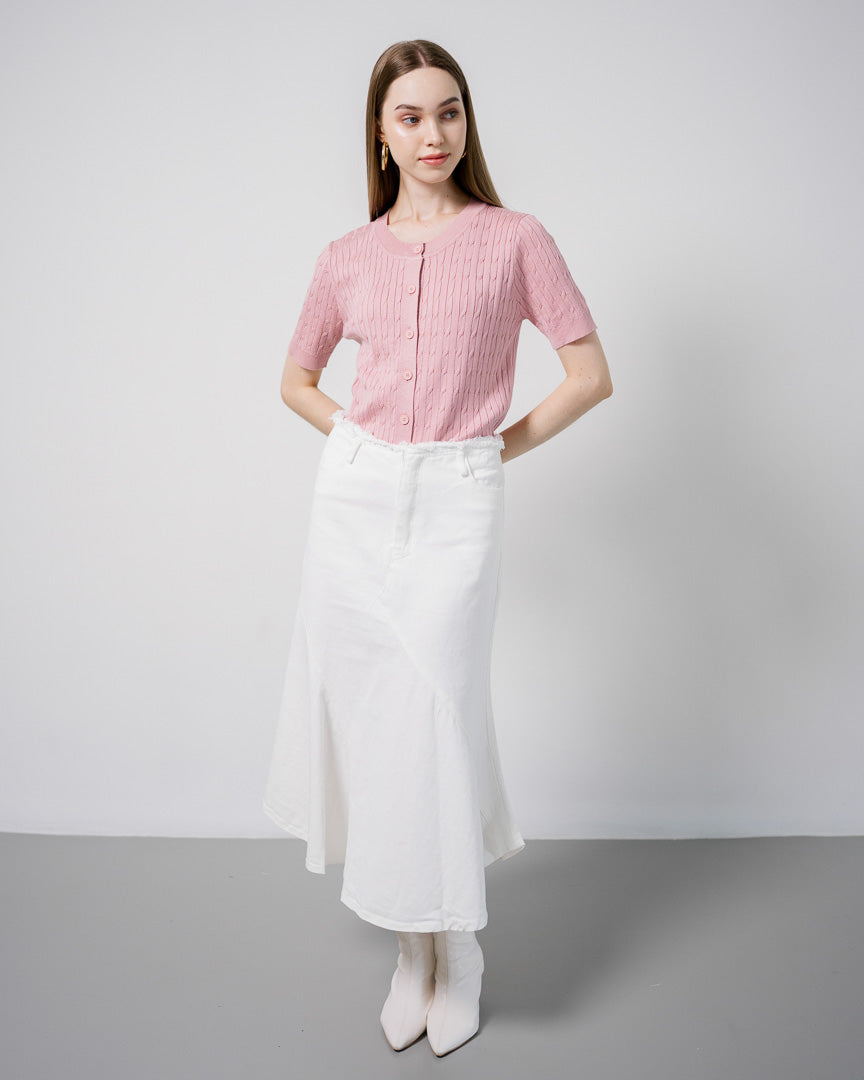 Juventia Knit Pink Top – Atasan Rajut Wanita