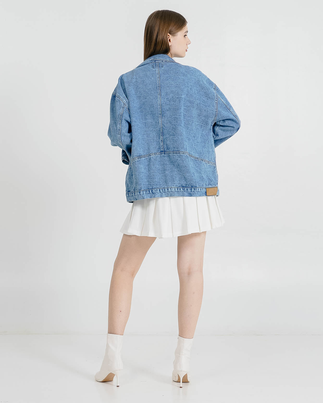 Henry Oversized Denim Jacket –  Outer Denim Wanita Lengan Panjang